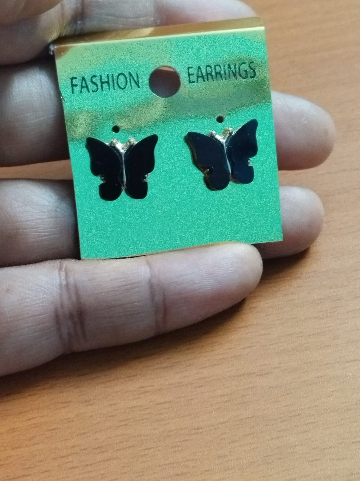 Elegant Butterfly Stud Earrings – Available in Red, Pink & Black